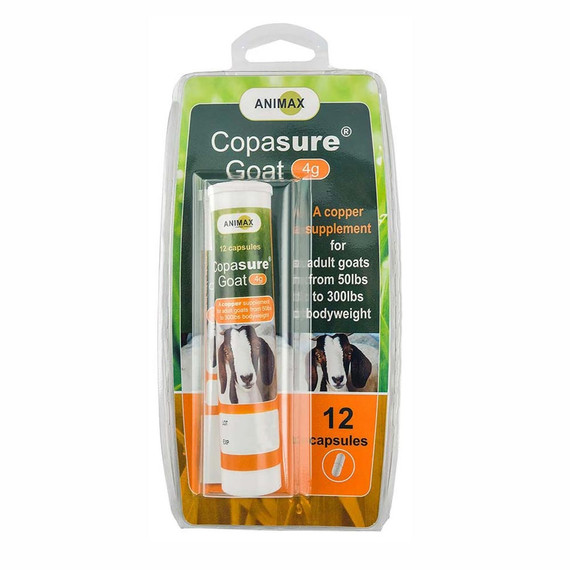 Copasure Copper for Adult Goats 4gm (12 Capsules) - [Supplement]