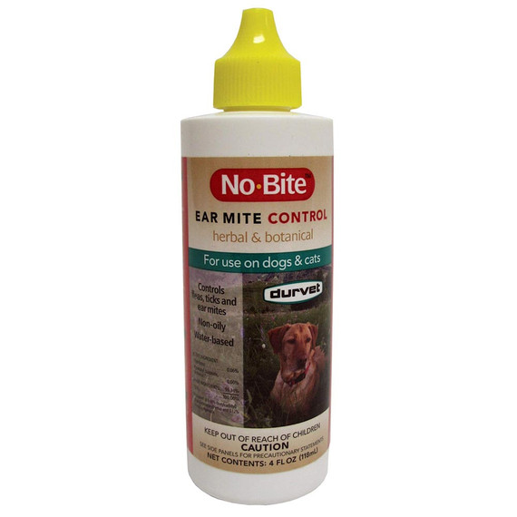 Durvet No-Bite Ear Mite Control for Dogs & Cats (4 oz) - [Ear Health]