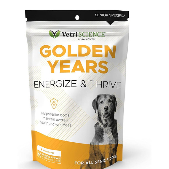 VetriScience Golden Years Energize & Thrive for Senior Dogs (60 Chews) - [Vitamins]