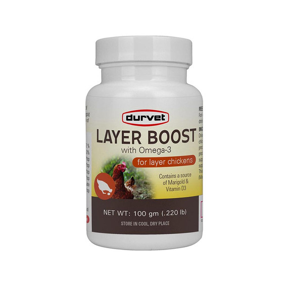 Durvet Layer Boost with Omega-3 for Layer Chickens (100 gm) - [Supplement]