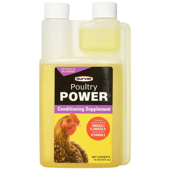 Durvet Poultry Power Conditioning Supplement for Poultry (16 oz) - [Omega Fatty Acids]