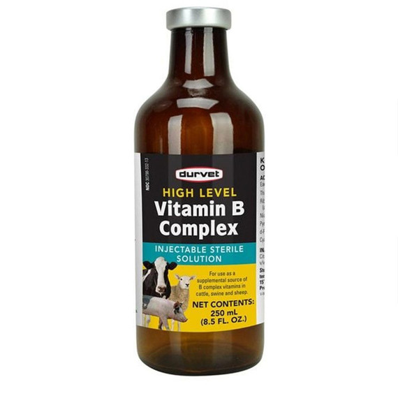 Durvet High Level Vitamin B Complex for Cattle, Sheep & Swine (250 mL) - [Supplement]