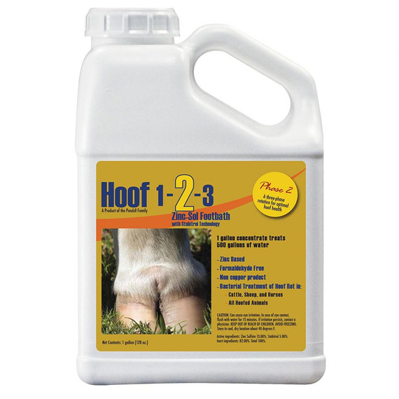 Durvet Hoof 1 2 3 Super Zin-Cop Footbath for Cattle & Horses (2 Gallon) - [Hooves SUpport]