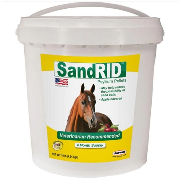 Durvet SandRid Psyllium Pellets for Horses (10 lb) - [Digestive Support]