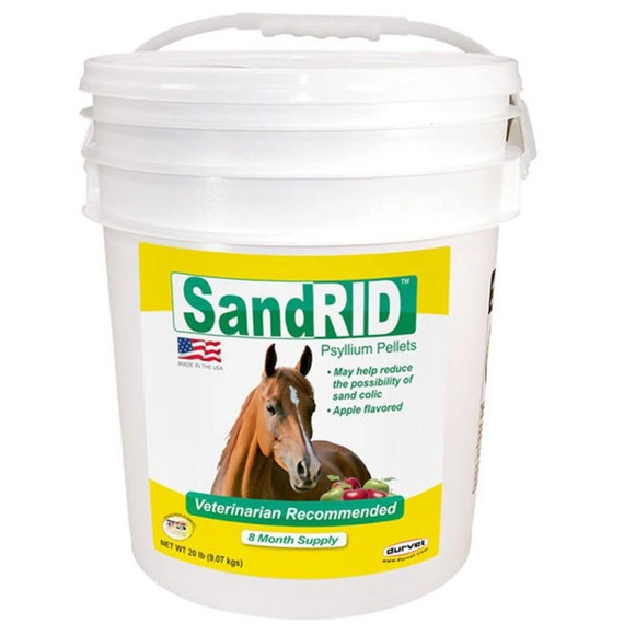 Durvet SandRid Psyllium Pellets for Horses (20 lb) - [Digestive Support]