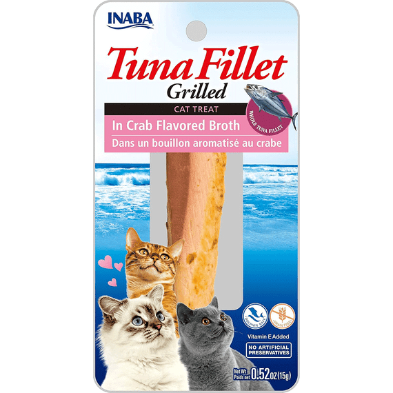 Inaba Churu Cat Treat - Chicken Fillet - Crab Flavored Broth (0.52 oz)