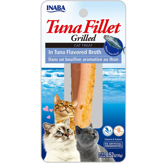 Inaba Churu Cat Treat - Chicken Fillet - Tuna Flavored Broth (0.52 oz)