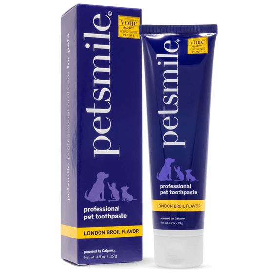 Petsmile Professional Pet Toothpaste for Dogs & Cats - London Broil Flavor (4.2 oz)