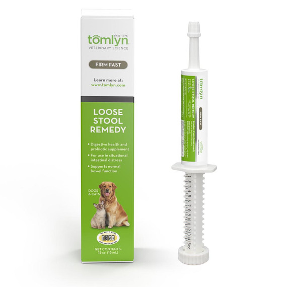 Tomlyn Firm Fast Loose Stool Remedy Gel for Dogs and Cats - Chicken Flavor (15 cc)