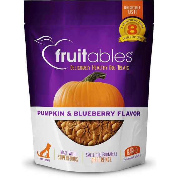 Fruitables Dog Treats Baked Pumpkin & Blueberry Flavor (12 oz)