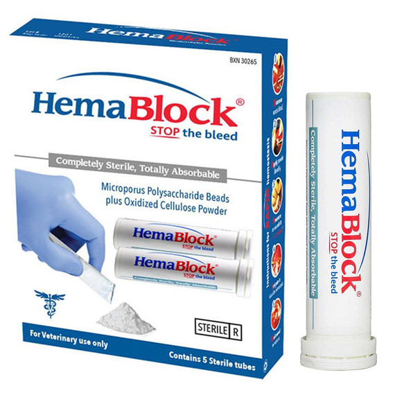 HemaBlock Hemostat Powder - 2 gm Tube (5 count)