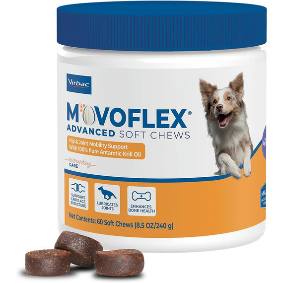 MovoFlex Advanced Soft Chews - Medium Dogs 40-80 lbs (60 count)