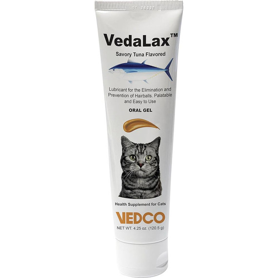 VedaLax Hairball Oral Gel for Cats - Tuna Flavor (4.25 oz)