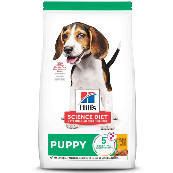 Hill's Science Diet Puppy Chicken & Brown Rice Recipe Dry Dog Food, 27.5-lb Bag
