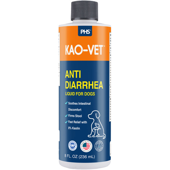 KAO-VET Anti-Diarrhea Liquid for Dogs with Kaolin (8 fl oz)