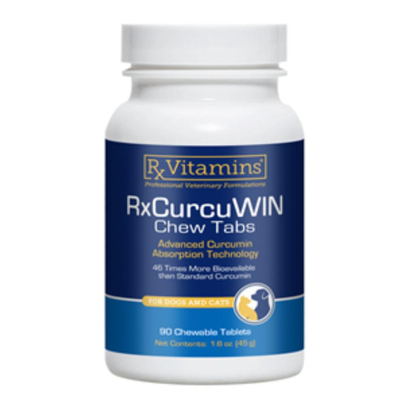 RxCurcuWin Chew Tabs for Dogs and Cats, 90 Tablets