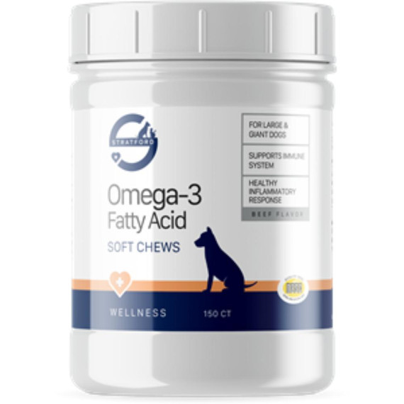 Omega-3 Fatty Acid for Large and Giant Dogs, 150 Soft Chews