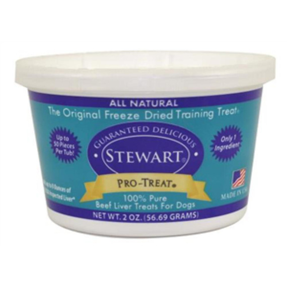 Stewart Pro-Treat Freeze Dried Beef Liver Training Treats for Dogs, 2oz