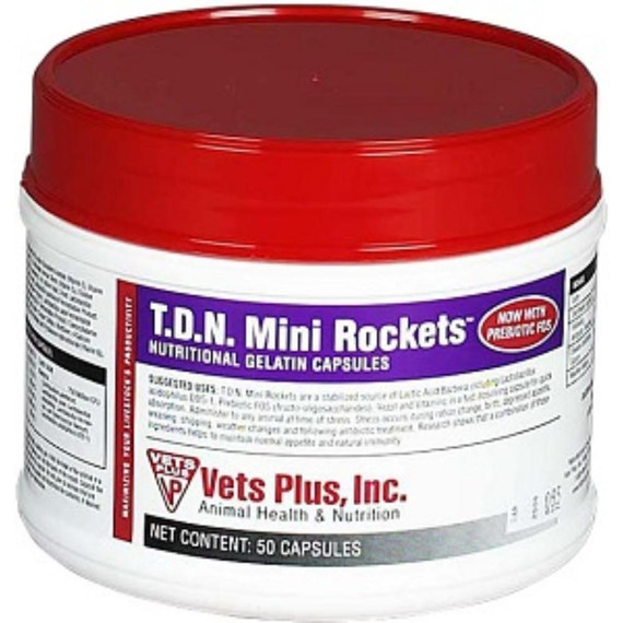 T.D.N. Rockets Mini Nutritional Gelatin Capsules for Calves, 50 Count