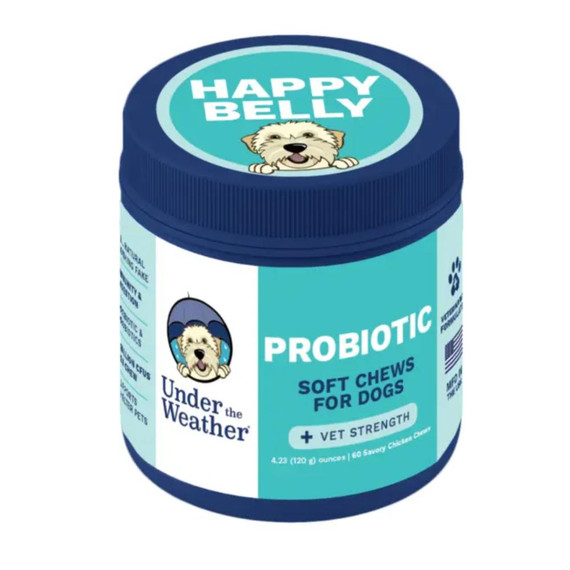 Under The Weather PROBIOTIC SOFT CHEW 60ct DOG