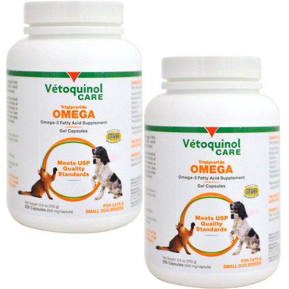 Vetoquinol Care Triglyceride Omega Supplement Capsules