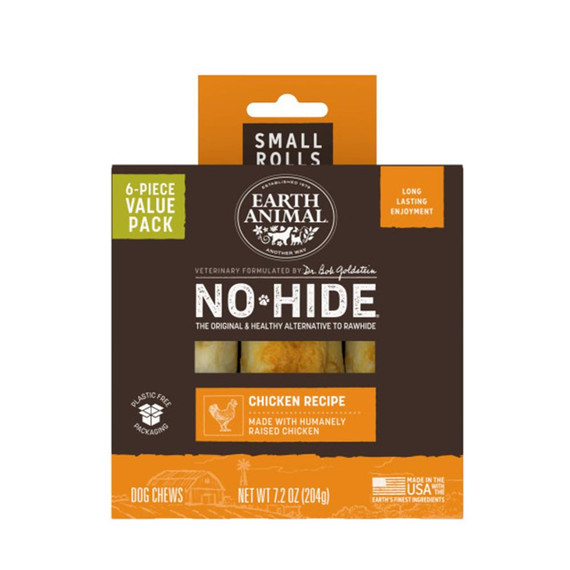 EA DOG NO HIDE CHICKEN ROLLS SMALL VALUE BOX 6CT TREAT