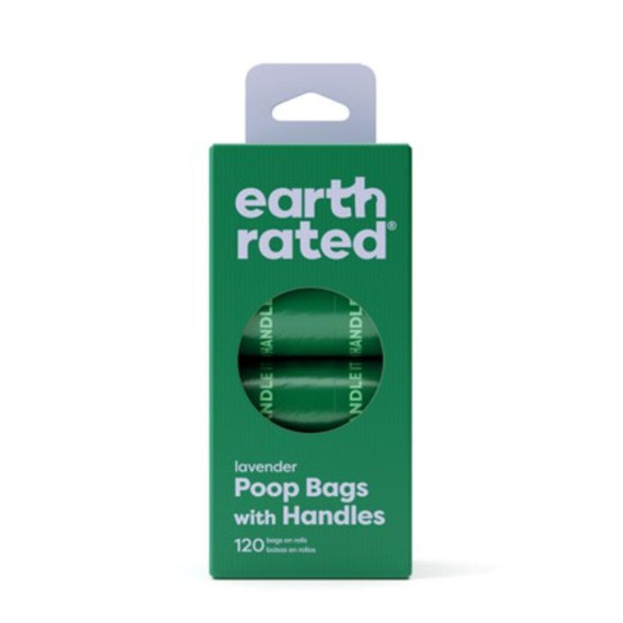 EARTH RATED 120CT HANDLE BAGS ON 8 REFILL ROLLS SCENTED