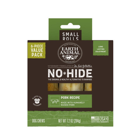 EA DOG NO HIDE PORK ROLLS SMALL VALUE BOX 6CT TREAT