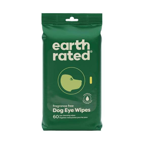 EARTH RATED DOG EYE WIPES 60CT