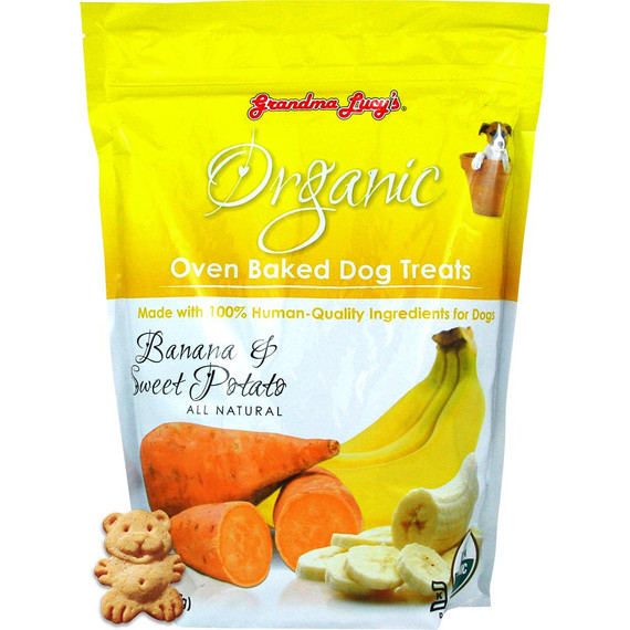 GL DOG ORGANIC BAKED BANANA SWEET POTATO TREAT 14OZ