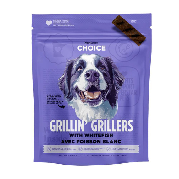 CHOICE DOG GRILLIN GRILLERS WHITEFISH TREAT 12OZ