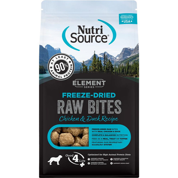 ELEMENT DOG RAW BITES CHICKEN DUCK FD 10OZ
