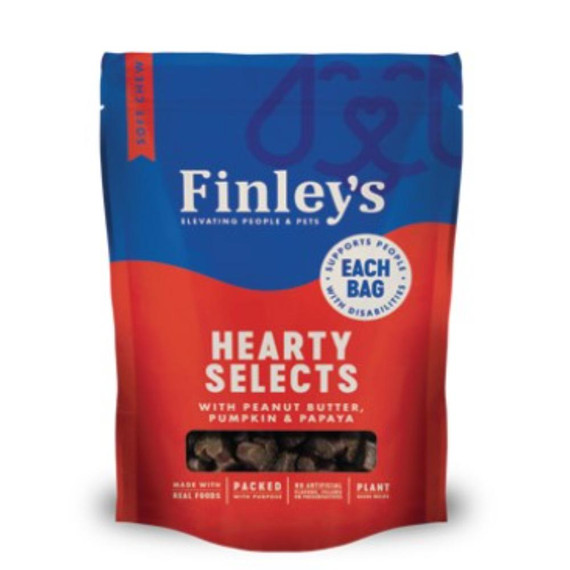 FINLEYS DOG HEARTY SELECT PEANUT BUTTER PUMPKIN TREAT 5OZ