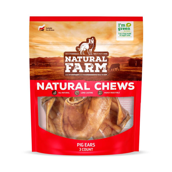 NF DOG PIG EARS TREAT 3CT
