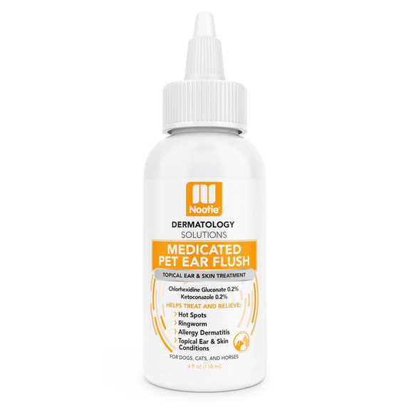 NOOTIE DOG CAT MEDICATED EAR FLUSH 4OZ
