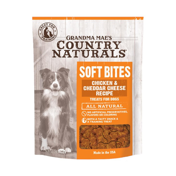 COUNTRY NATURALS DOG SOFT BITES CHICKEN CHEDDAR CHEESE TREAT 5OZ