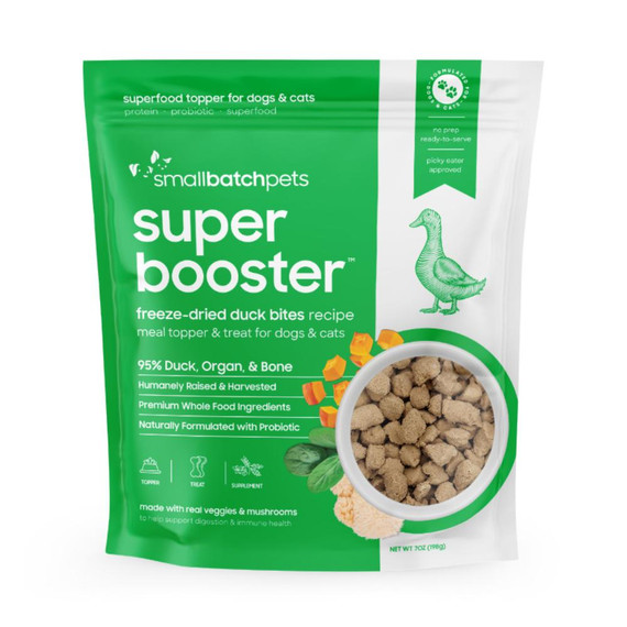SMALLBATCH DOG CAT SUPER BOOSTERS DUCK FD 7OZ