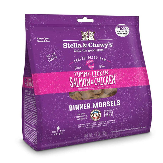 SC CAT MORSELS SALMON CHICKEN FD 3.5OZ