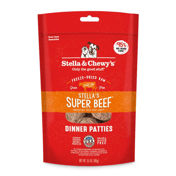 SC DOG PATTIES BEEF FD 5.5OZ