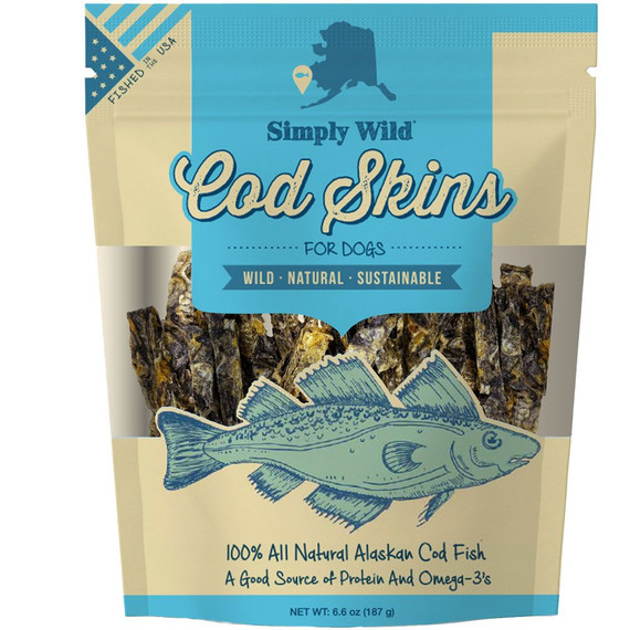 Simply Wild Cod Skin Treats for Dogs