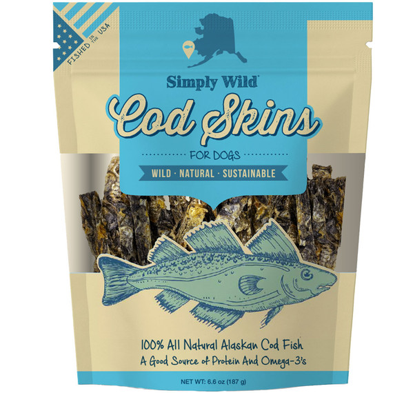 Simply Wild Cod Skin Treats for Dogs
