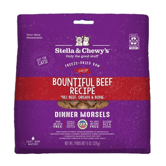 SC CAT MORSELS BEEF FD 8OZ