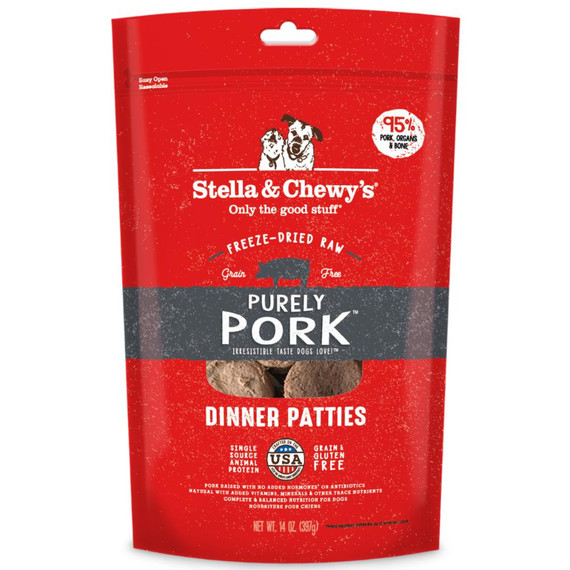 SC DOG PATTIES PORK FD 14OZ