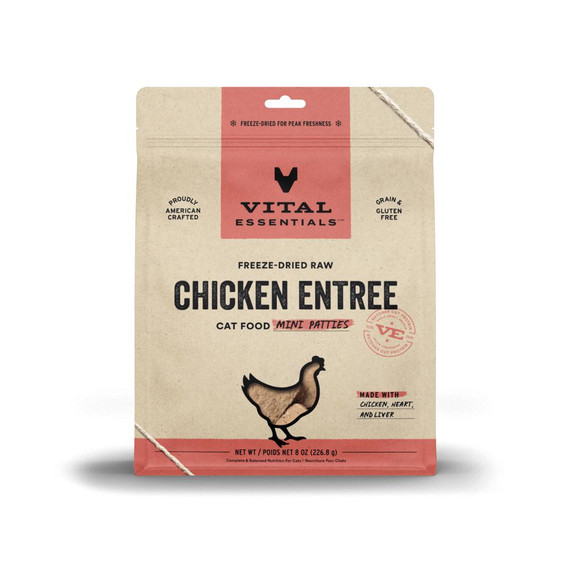VE CAT MINI PATTIES CHICKEN FD 8OZ