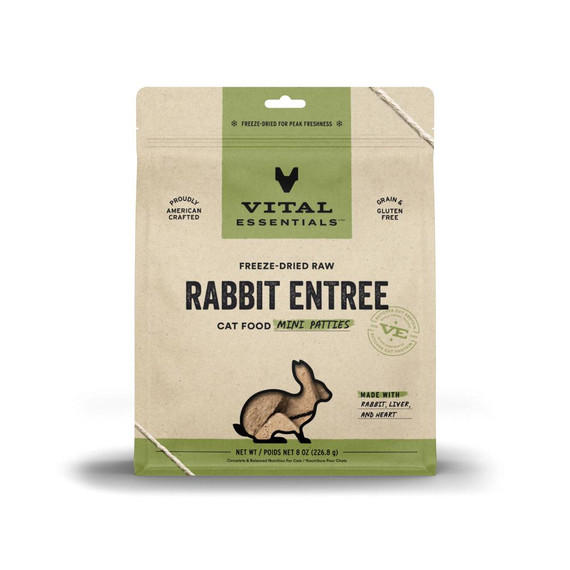 VE CAT MINI PATTIES RABBIT FD 8OZ