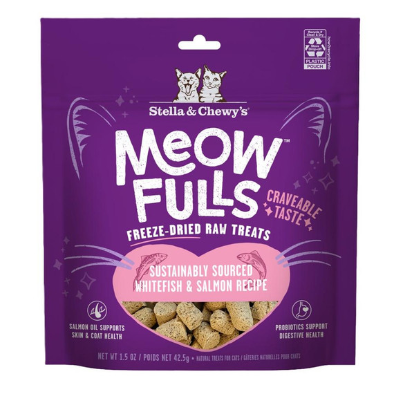 SC CAT MEOWFULLS WHITEFISH SALMON FD TREAT 1.5OZ
