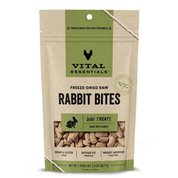 VE DOG RABBIT BITES FD TREAT 2OZ