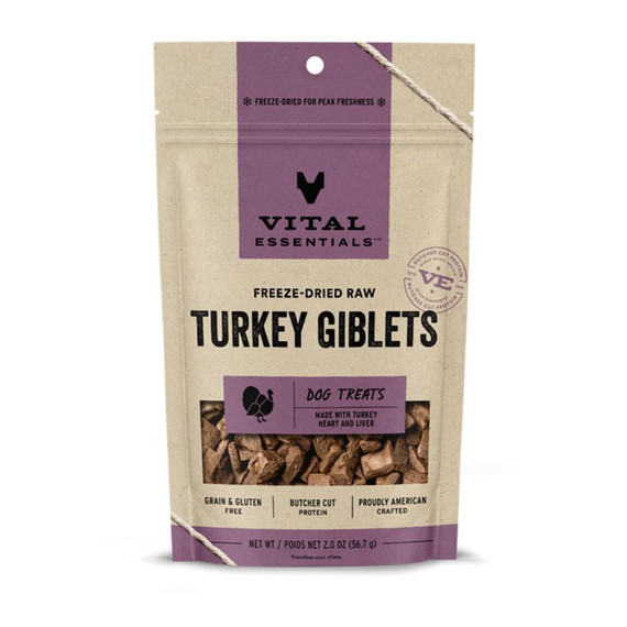 VE DOG TURKEY GIBLETS FD TREAT 2OZ