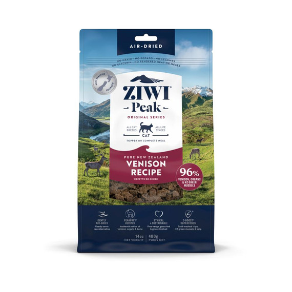 ZIWIPEAK CAT VENISON AIR DRIED 14OZ