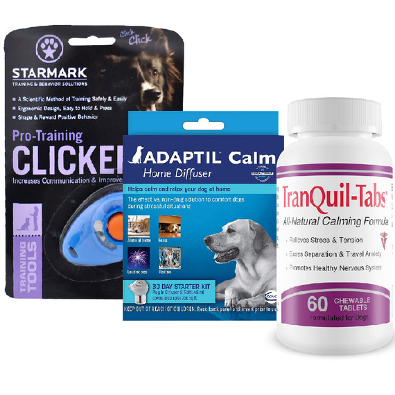 Natural Calming Kit + Training for Dogs (3-Pieces)